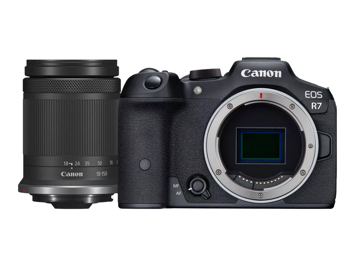 D.CAM EOS R7 RF-S 18-150 IS STM EU26 (AIP2), Megapixel 32.5 MP, Image stabilizer, ISO sensitivity (max) 32000, Wi-Fi, Video recording, Manual, CMOS, Black
