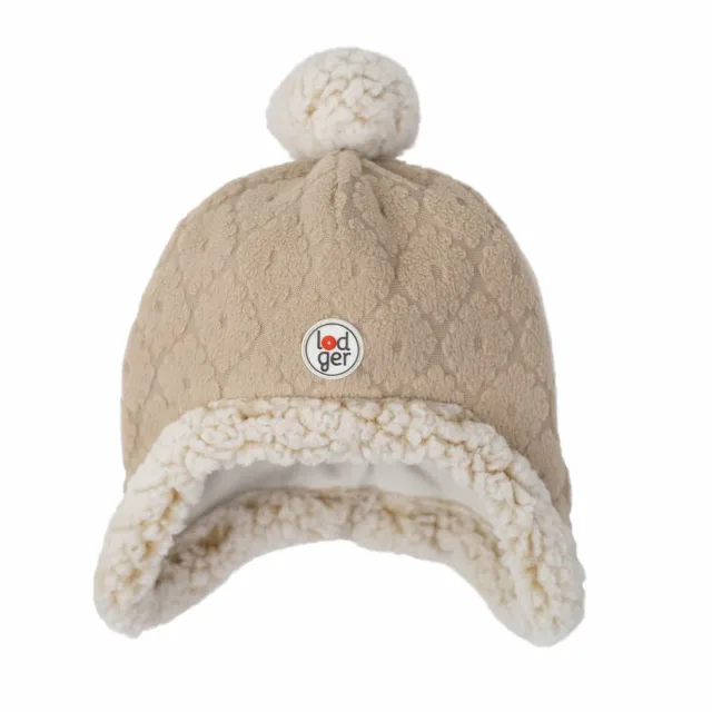 Lodger Hatter Folklore Fleece cepure, Beige, 12-24m