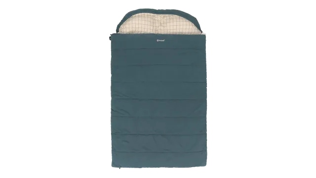 Outwell Camper Lux Double Blue | Sleeping Bag | 235 x 150 cm | -16 to 5 °C | Both Side Zipper