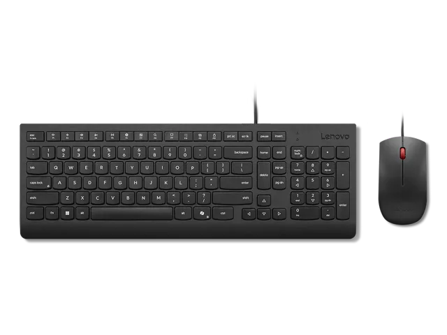 Lenovo Essential Wired Combo Keyboard and Mouse | Keyboard and Mouse Set | Wired | Mouse included | Estonian | Black