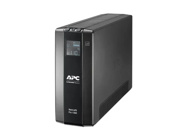 Schneider Electric APC Back-UPS Pro, tower, 230V, 8x IEC C13 outlets, AVR, LCD, user-replaceable battery | BR1300MI | 1300 VA | 780 W | 230 V