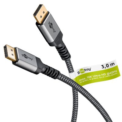 DisplayPort Cable 2.0/2.1, 80 Gbit/s, 75686, DisplayPort to  DisplayPort