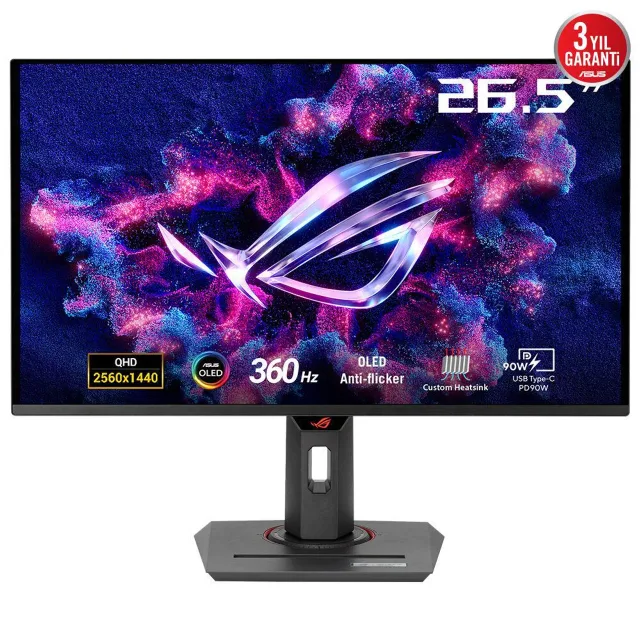 LCD Monitor|ASUS|ROG Strix OLED XG27ACDNG|26.5"|Gaming|Panel QD-OLED|2560x1440|16:9|360 Hz|0.03 ms|Swivel|Pivot|Height adjustable|90LM0AN0-B01970