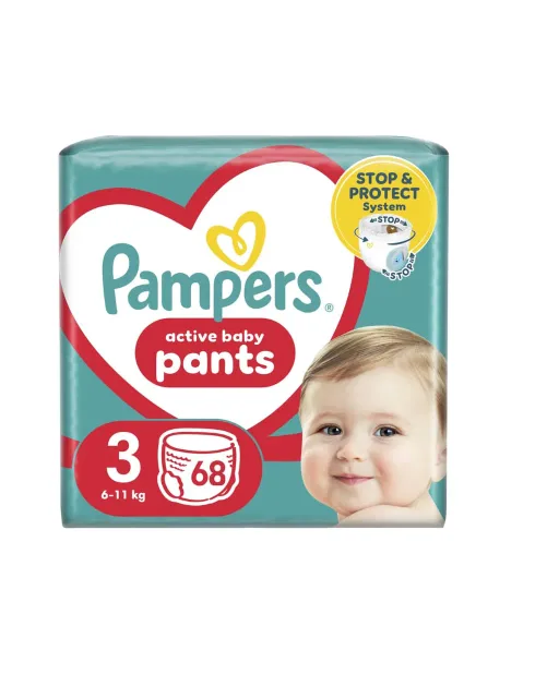 Pampers Pants autiņbiksītes, 3. izmērs, 68 gab.