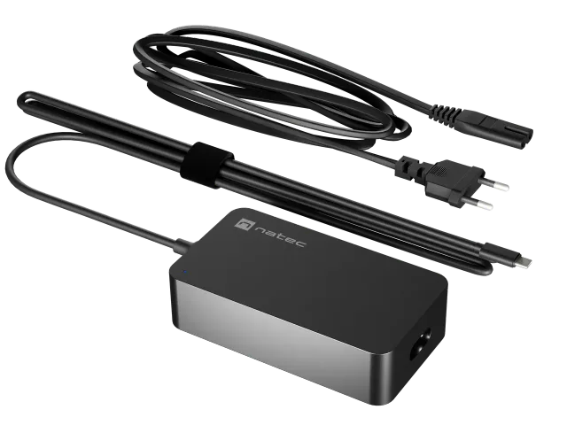 Natec Laptop Charger Gan USB-C 65W for Laptops, Tablets, Phones | NZU-2361