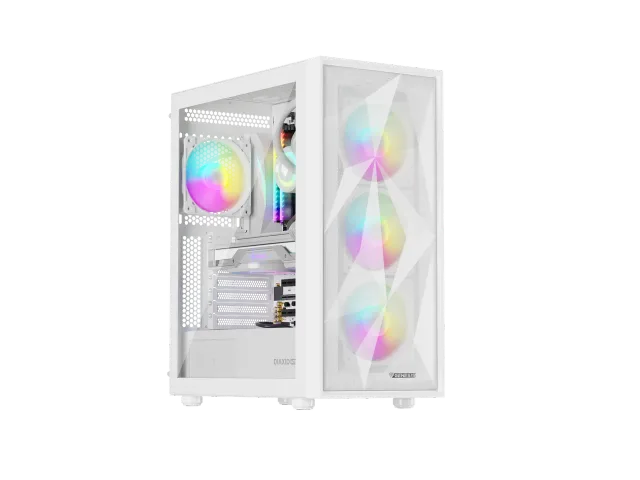 Genesis Gaming PC Case | Diaxid 605 ARGB | White | Midi Tower