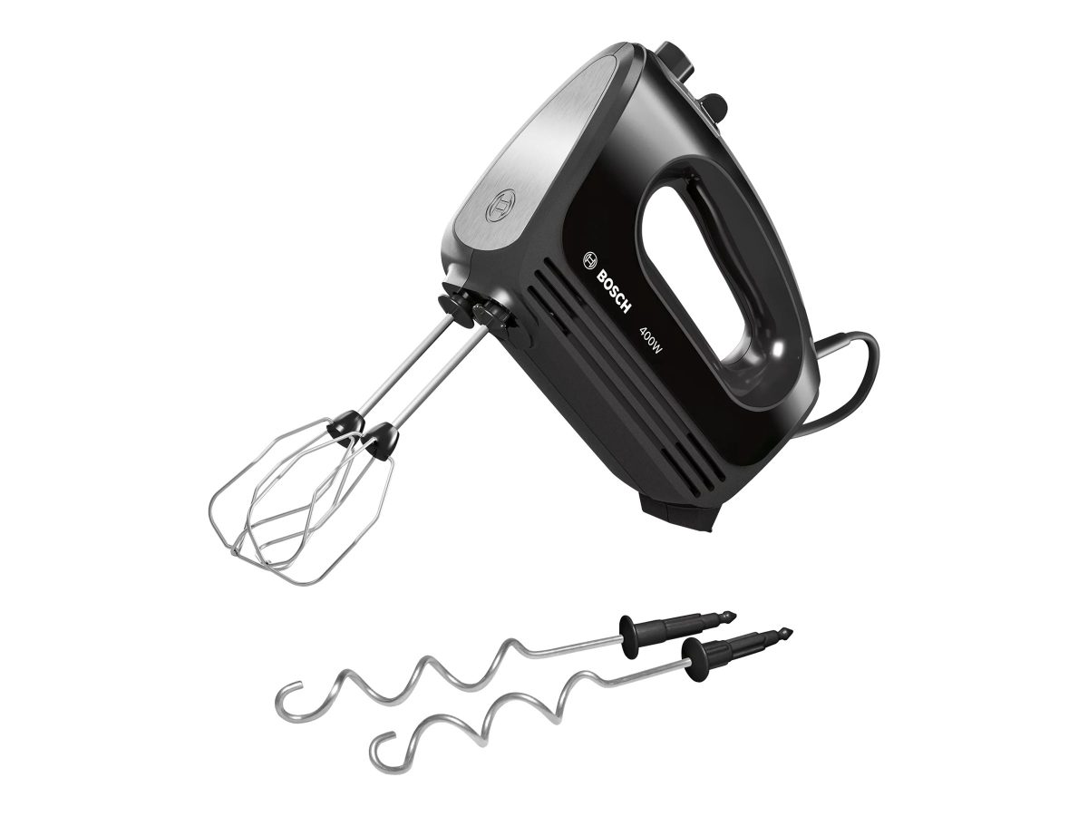 Bosch Hand Mixer, MFQ2420B CleverMixx, Hand Mixer, 400 W, Number of speeds 4, Turbo mode, Black