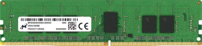 Server Memory Module, MICRON, DDR4, 8GB, RDIMM/ECC, 3200 MHz, CL 22, 1.2 V, Chip Organization 1024Mx72, MTA9ASF1G72PZ-3G2R