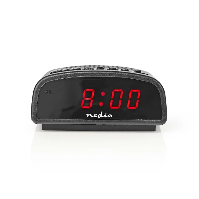 Nedis digitālais radio modinātājs, melns