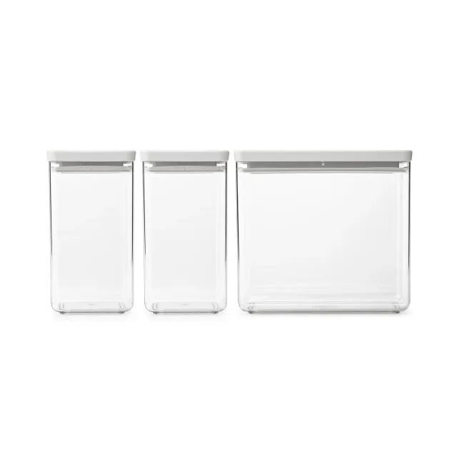 BRABANTIA uzglabāšanas kārbu komplekts Tasty+, 3 gab., Light Grey