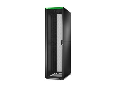 APC Easy Rack 600mm/48U/1200mm with Roof, Side panel,castors,feet and 4 Brackets, No Bottom, black, Schneider Electric