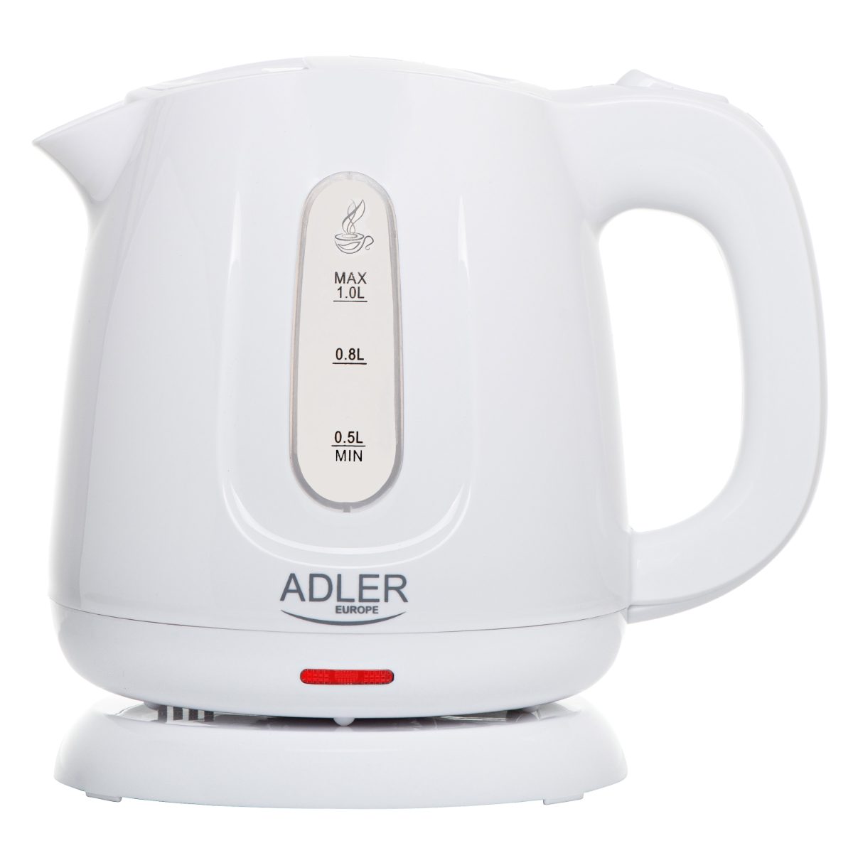 Adler Kettle, AD 1373, Electric, 850 W, 1 L, Polypropylene, 360° rotational base, White