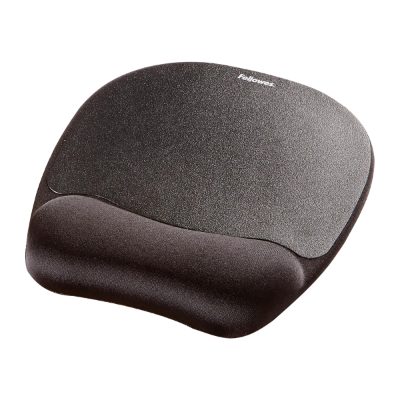 Mouse pad with wrist pillow, 202 x 235 x 25.4 mm, Black
