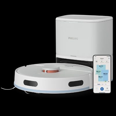 PHILIPS HomeRun 2000. sērijas Putekļsūcējs robots ar mazgāšanas funkciju, balts