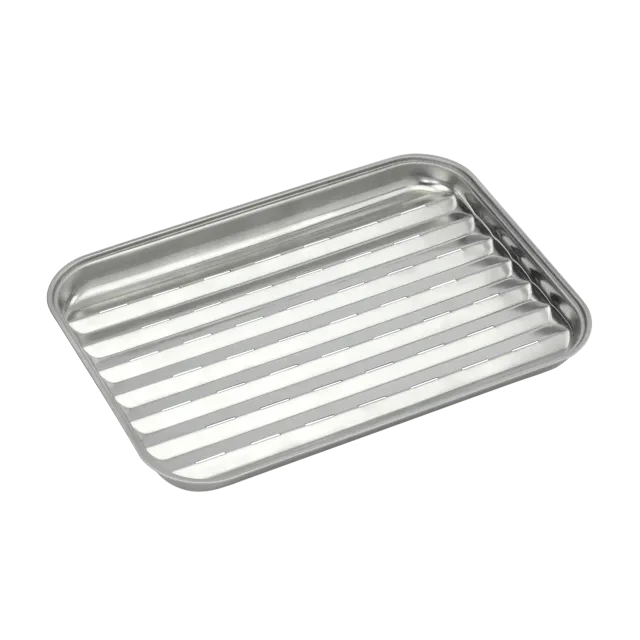 Barbecook | Reusable stainless steel grill pan, 34.5 x 24 x 3 cm | BC-ACC-7079