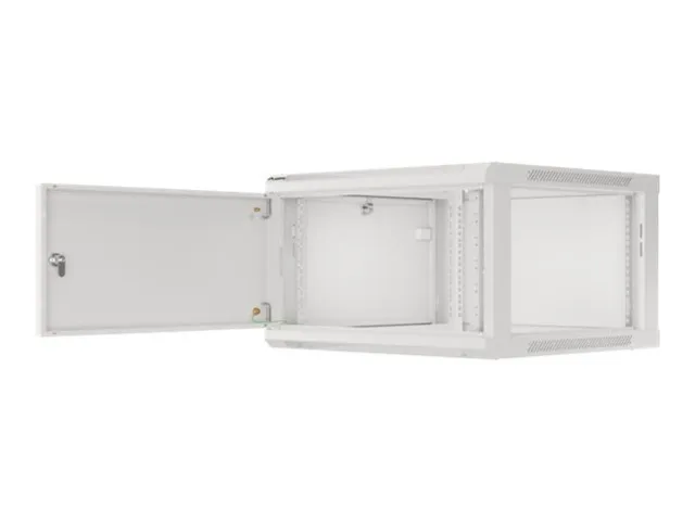 Lanberg | Rack cabinet 19" wall-mount 12U/600x450 for self-assembly with metal door (flat pack) | WF01-6412-00S | Grey