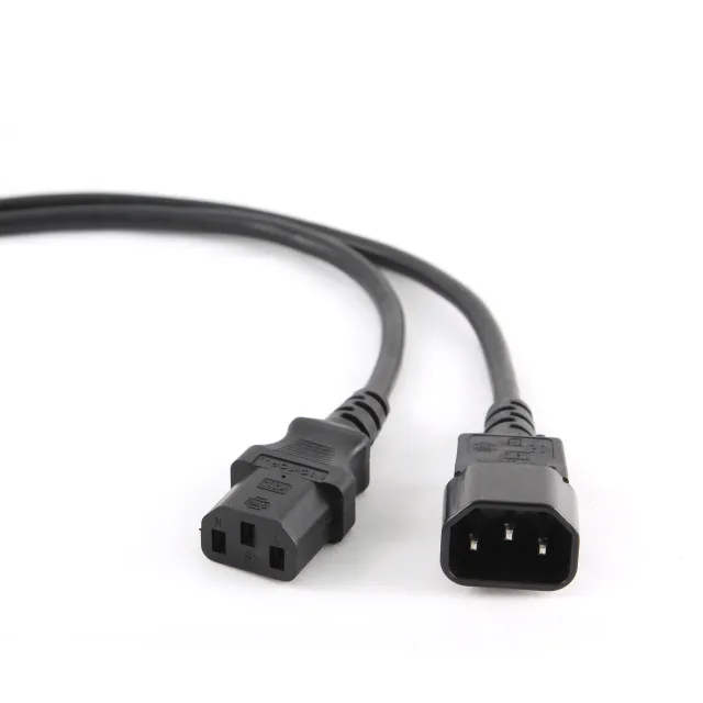 Cablexpert | PC-189-VDE power extension cable 1.8 meter | Black | C14 coupler | C14 coupler