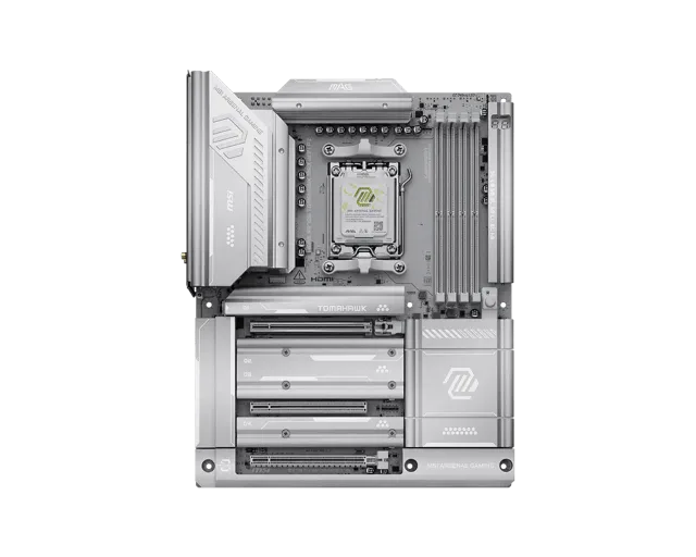 MAG X870E TOMAHAWK MAX WIFI PZ | MSI Processor family AMD | Processor socket AM5 | DDR5 SDRAM | Supported hard disk drive interfaces 4 x SATA-600 (RAID), 4 x M.2