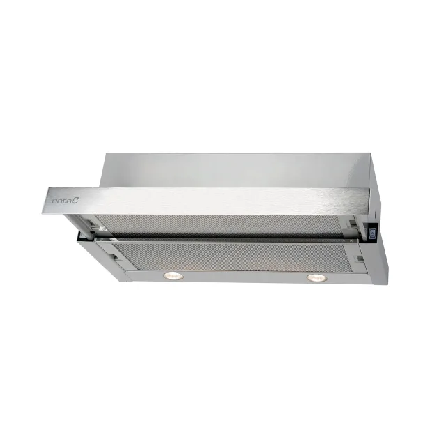 CATA | Hood | TF 2003 Duralum 600 | Telescopic | Energy efficiency class C | Width 60 cm | 390 m³/h | Mechanical control | LED | Stainless steel