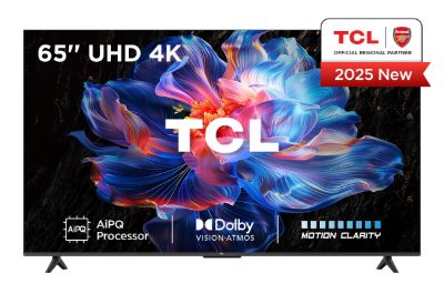 TCL LED 4K TV, 65V6C, 65, Smart TV, Google TV, Black
