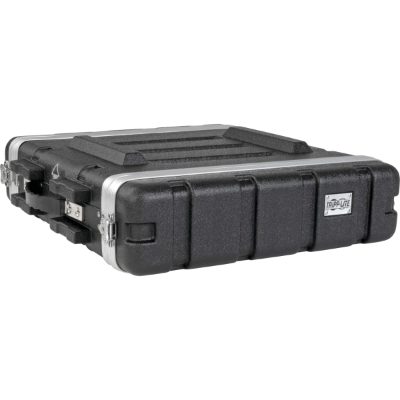 2U ABS Server Rack Equipment Shipping Case, SRCASE2U, Black