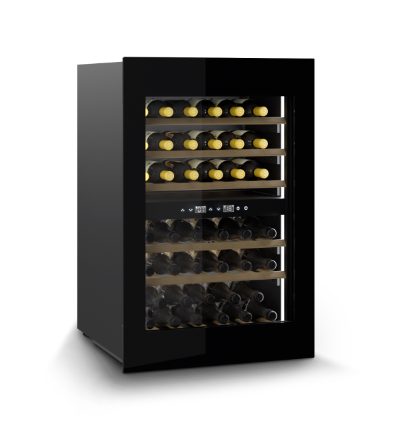 Wine Cooler, WineDeluxe WD 41, Energy efficiency class F, Built-in, Bottles capacity 41, Black