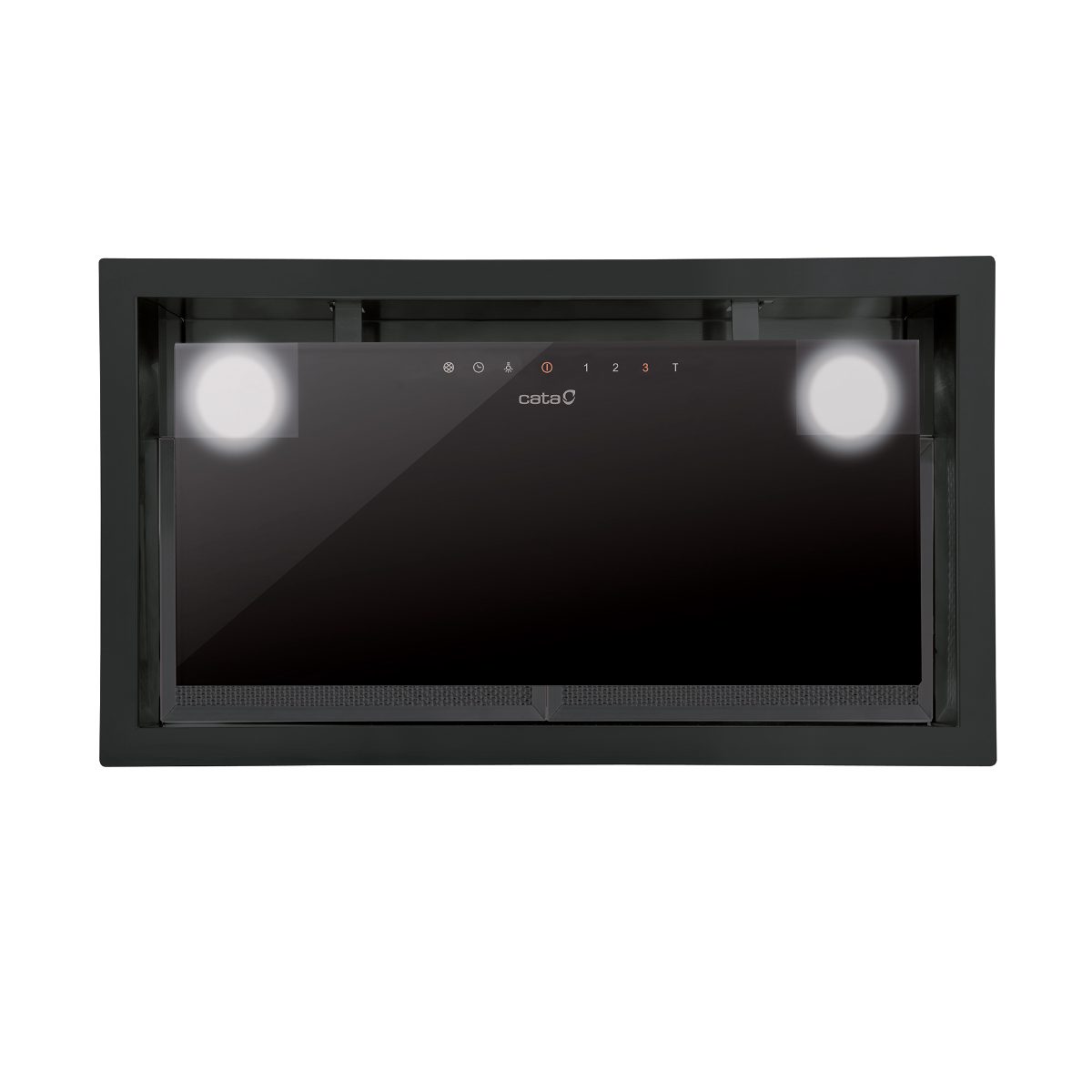 Hood, GC DUAL A 45 XGBK, Canopy, Energy efficiency class A, Width 45 cm, 820 m³/h, Touch control, LED, Black glass