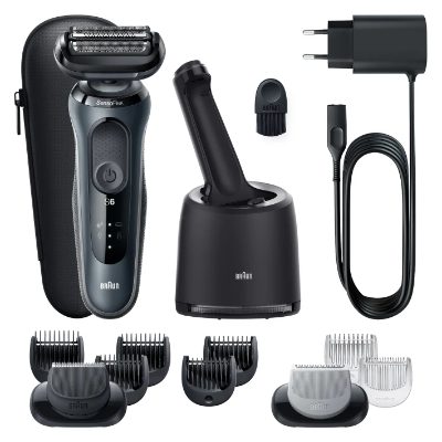 Shaver, 61-N7650CC, Operating time (max) 50 min, Wet & Dry, Black