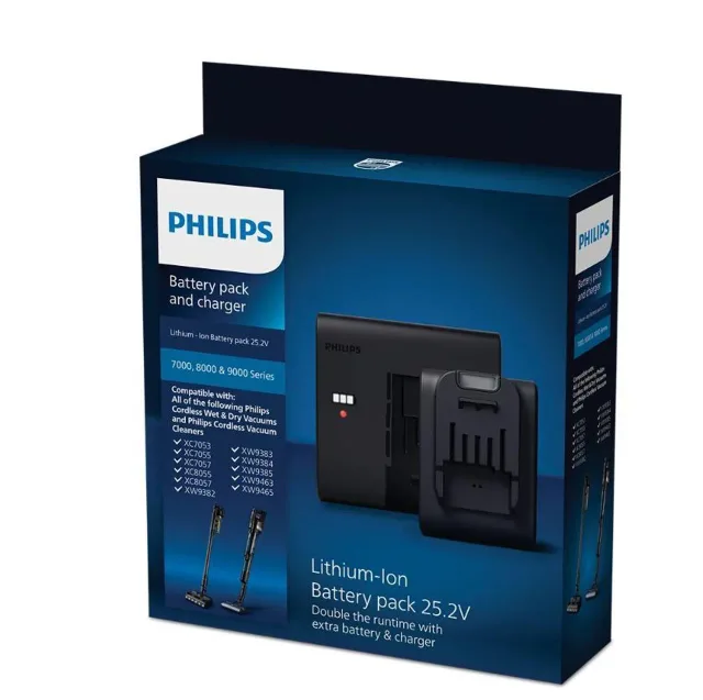 Vacuum Cleaner Accessory|PHILIPS|Battery and charger|Model XV1797/01|Black|For XC6552, XC6553, XC6557, XC7053, XC7055, XC7057, XC8053, XC8054, XC8055, XC8057, XW9382, XW9383, XW9384, XW9385, XW9463, XW9465|XV1797/01