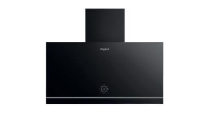 Whirlpool Hood, WHVA 62F LM K, Wall mounted, Energy efficiency class A, Width 59.8 cm, 485 m³/h, Mechanical, LED, Black