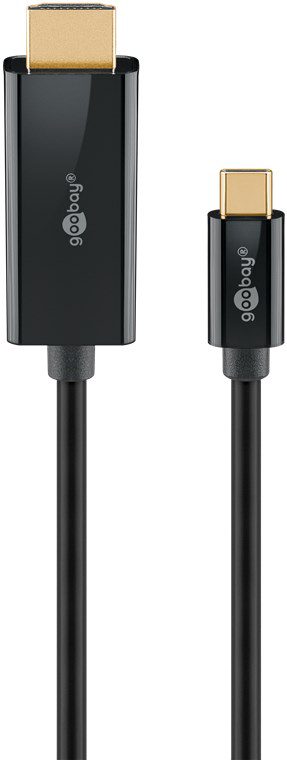 Goobay USB-C to HDMI Cable 4K at 60 Hz, 1 m, 75696