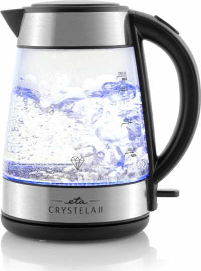 ETA Kettle, Crystela II 1154 90000, 2200 W, Electric, 1.7 L, Glass, 360° rotational base
