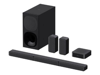 HT-S40R 5.1ch Home Cinema Soundbar with Wireless Rear Speakers, Black, No, USB port, Wi-Fi, Bluetooth, Wireless connection