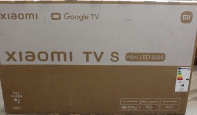 Xiaomi TV S Mini 2025 55" (3840 x 2160), SALE OUT. Xiaomi, TV, S Mini LED 2025, 55, Smart TV, Google TV, UHD, Black, DAMAGED PACKAGING, 32 GB