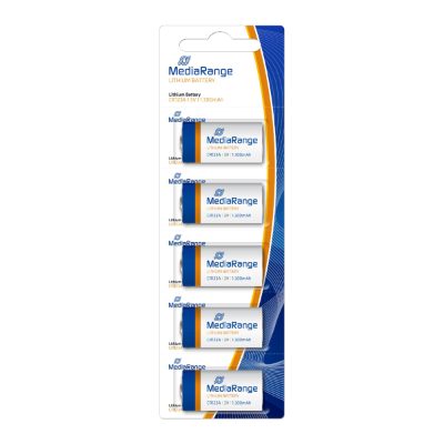 BATTERY LITHIUM CR123A 3V/5PCS MRBAT150 MEDIARANGE