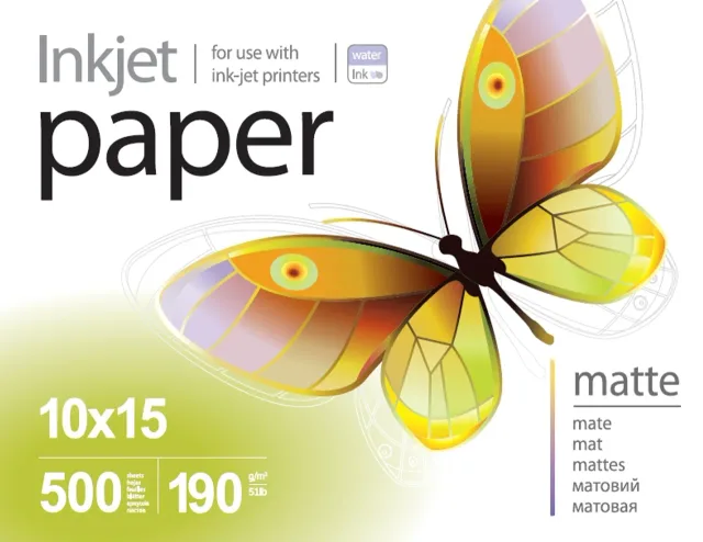 ColorWay PrintPro Photo Paper, 500 sheets | Matte | 190 g/m² | 10x15