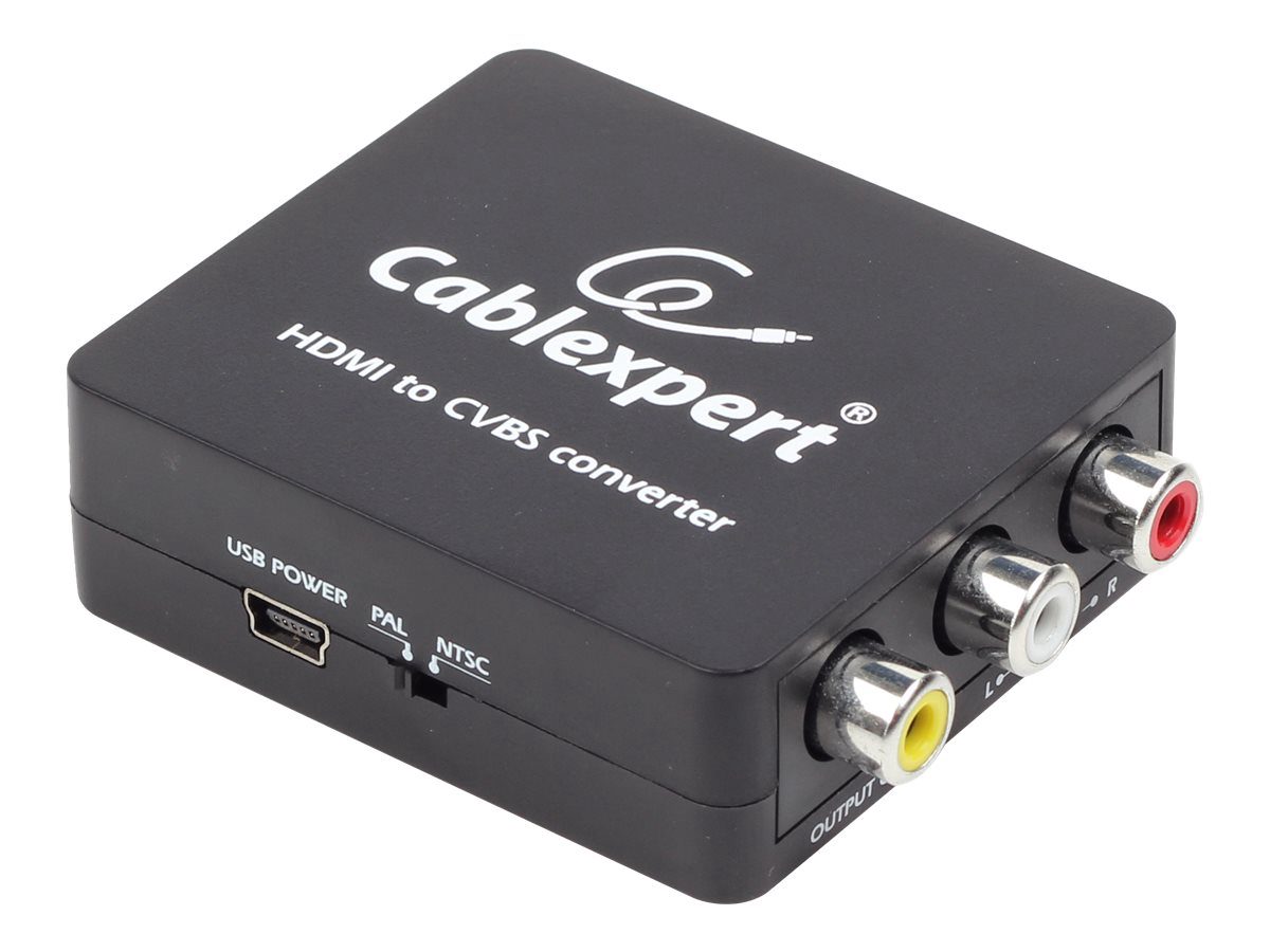 Gembird DSC-HDMI-CVBS-001 HDMI to CVBS (+ stereo audio) Converter, Cablexpert