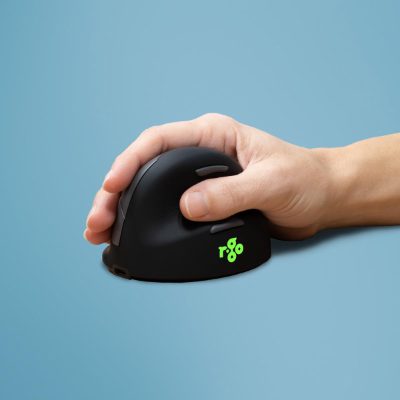 MOUSE USB OPTICAL BREAK/BLACK RGOHBRSWLBL R-GO TOOLS