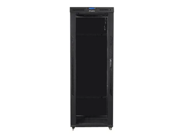 Lanberg | Rack cabinet 19" free-standing 42U/800x800 (flat pack) with glass door, LCD | FF01-8842-12BL | Black