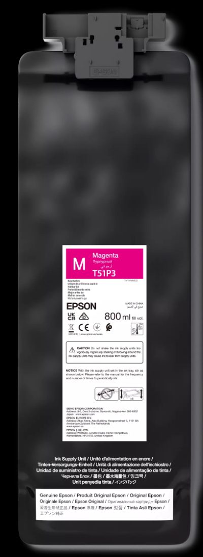Epson UltraChrome GS3 T51P300 (800ML), Ink pack, Magenta