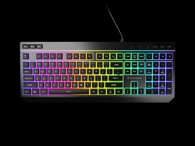 Rhod 530, Membrane Gaming Keyboard, Wired, US, Black