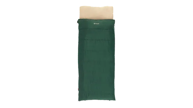 Outwell Contour Prime Green | Sleeping Bag | 220 x 85 cm | -13 to 16 °C | Right Zipper