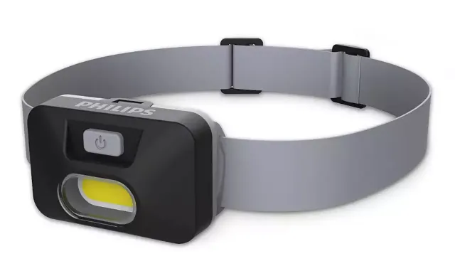 PHILIPS LED galvas lukturis, melns