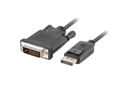 Lanberg Cable, CA-DPDV-10CU-0018-BK, DisplayPort to DVI-D, 1.8 m