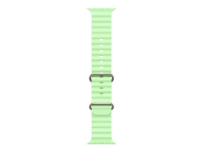 130-200 mm, 49mm Neon Green Ocean Band - Natural Titanium Finish