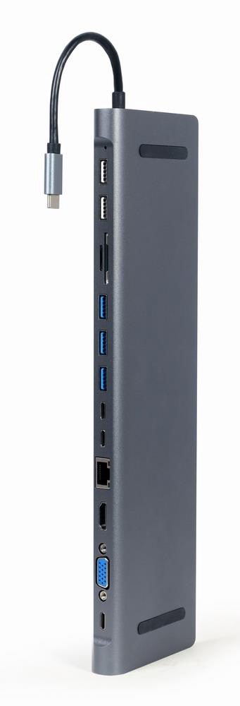 I/O ADAPTER USB-C TO HDMI/USB3/9IN1 A-CM-COMBO9-01 GEMBIRD