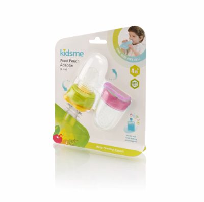 Kidsme Food Pouch adapteris mazuļa ēdināšanai no biezenīšu stāvpakām 2 gab,Lime&Lavender