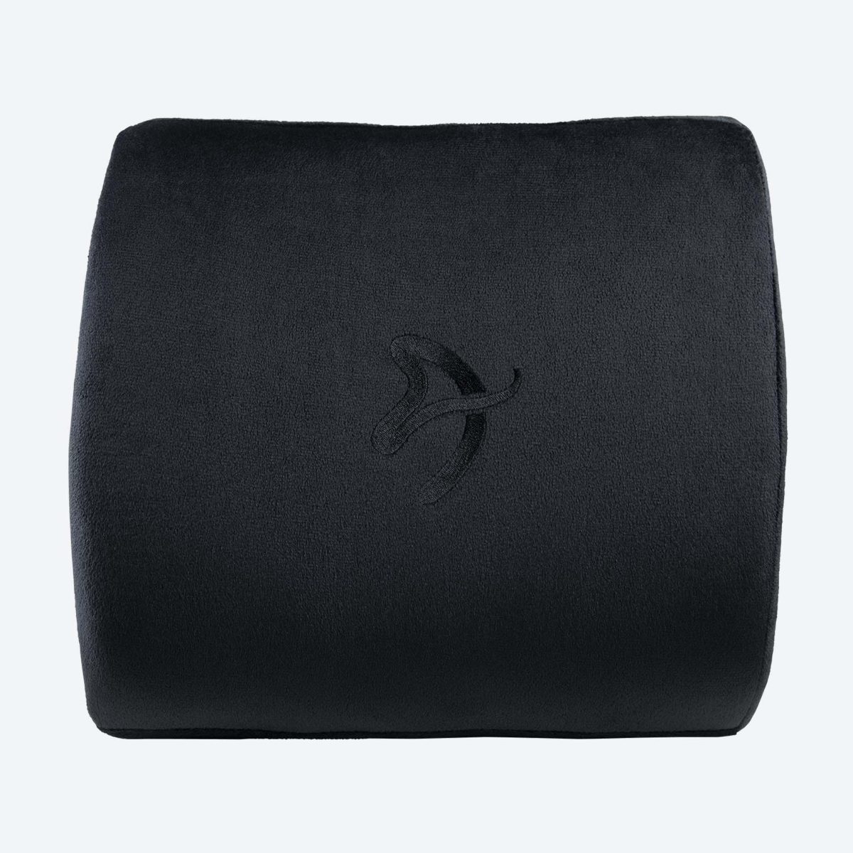 Arozzi Lumbar Support Pillow, Velvet polyester, Black