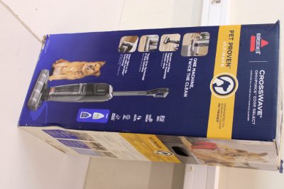 Bissell, All-in-one Multi-surface Vacuum Cleaner, CrossWave OmniForce Edge Select, Cordless operating, Handstick, Washing function, 25.9 V, Operating time (max) Up to 30 min, Black/Titanium, Warranty 24 month(s), DAMAGED PACKAGING, SCRATCHES