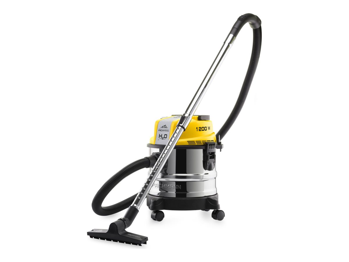 Vacuum Cleaner, Fachmann 4211 90000, ETA Bag/Bagless, Power 1200 W, Wet suction, Black/Yellow, Dust capacity 15 L